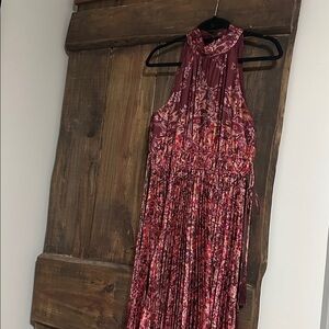 Taylor Women's Floral Maxi Dress - Burgundy and Pink